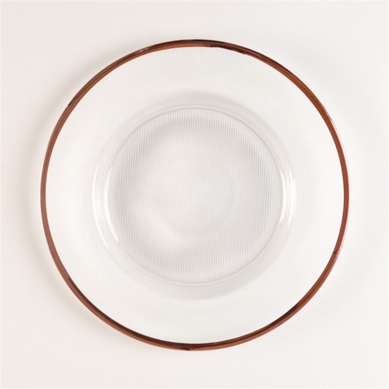 Wholesale Glass Charger Plate PZ-017 - Image 3